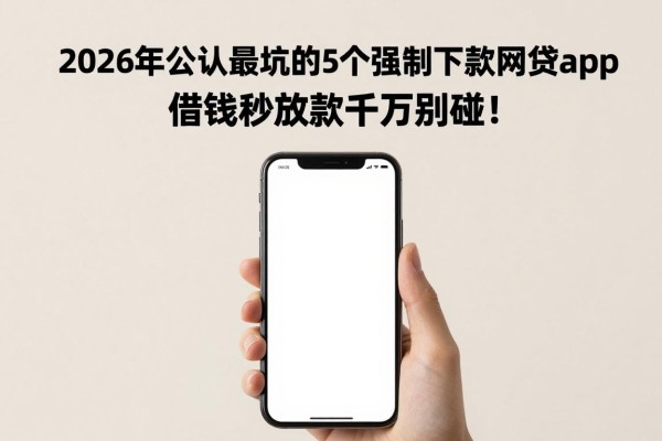 2026年公认最坑的5个强制下款网贷app，借钱秒放款千万别碰！