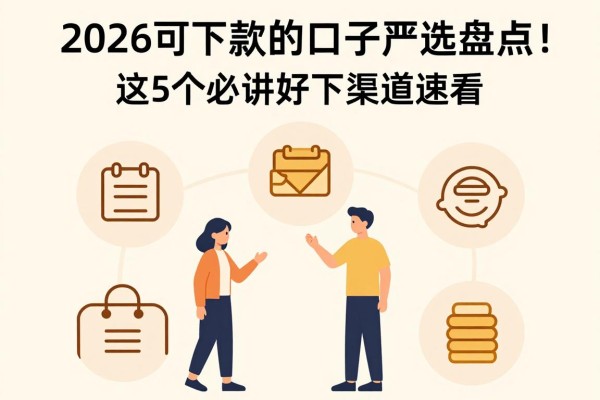 2026可下款的口子严选盘点！这5个必讲好下渠道速看