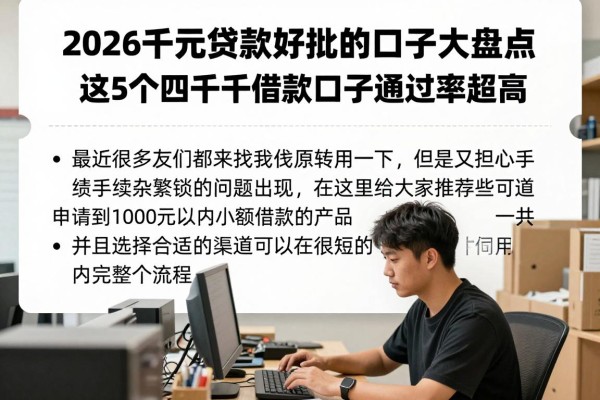 2026千元贷款好批的口子大盘点！这5个四千元借款口子通过率超高