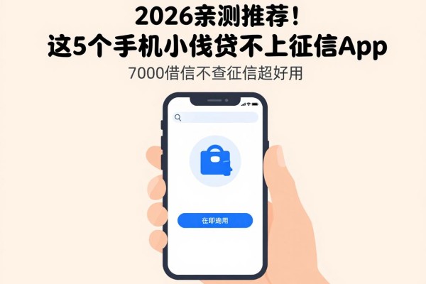 2026亲测推荐!这5个手机小额贷款不上征信app,7000借款不查征信超好用