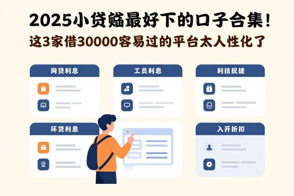 2025小额贷款最好下的口子合集！这3家借30000容易过的平台太人性化了