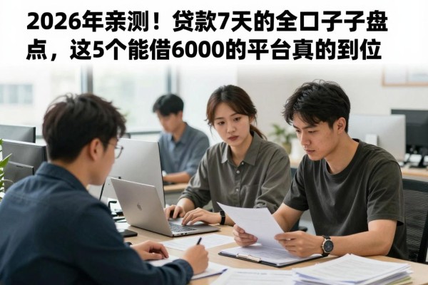2026年亲测！贷款7天的全部口子盘点，这5个能借6000的平台真的到位