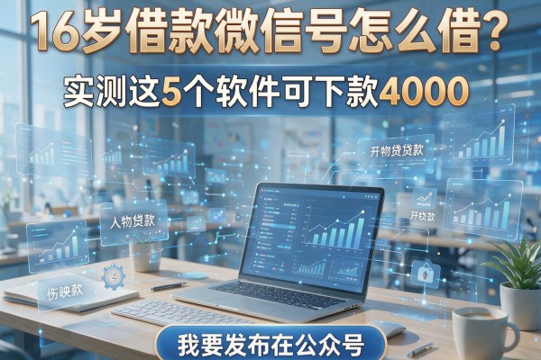 16岁借款微信号怎么借?实测这5个软件可下款4000!