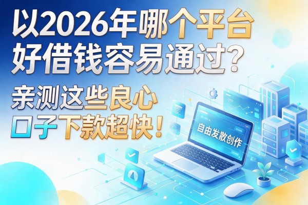 2026年哪个平台好借钱容易通过？亲测这些良心口子下款超快！