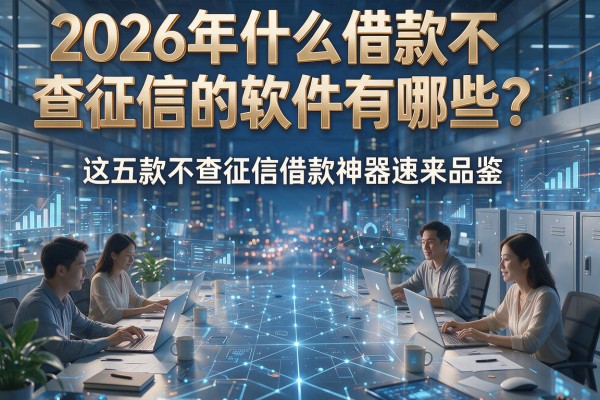 2026年什么借款不查征信的软件有哪些?这五款不查征信借款神器速来品鉴!