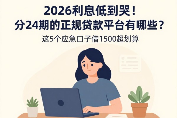 2026利息低到哭！分24期的正规贷款平台有哪些？这5个应急口子借1500超划算