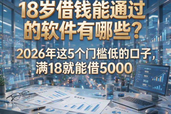 18岁借钱能通过的软件有哪些？2026年这5个门槛低的口子，满18就能借5000！