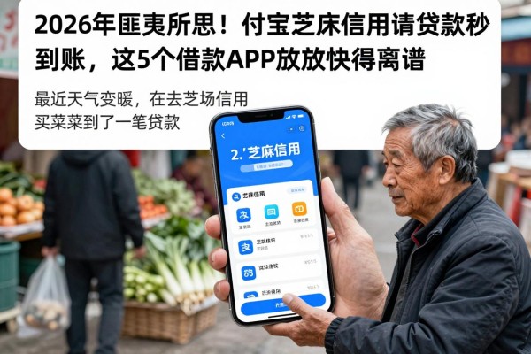 2026年匪夷所思！支付宝芝麻信用申请贷款秒到账，这5个借款APP放款快得离谱