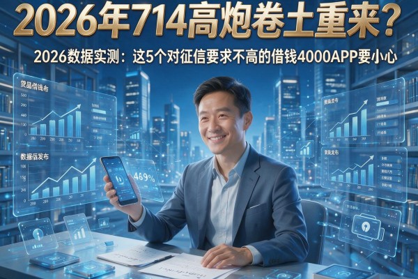 2026年714高炮卷土重来?2026数据实测:这5个对征信要求不高的借钱4000APP要小心