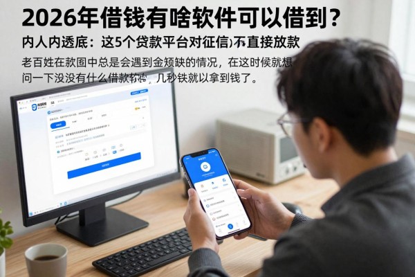 2026年借钱有啥软件可以借到？内行人透底：这5个贷款平台对征信要求不高，微信直接放款！