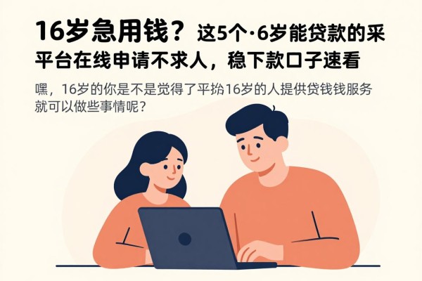 16岁急用钱?这5个十6岁能贷款的平台在线申请不求人,稳下款口子速看
