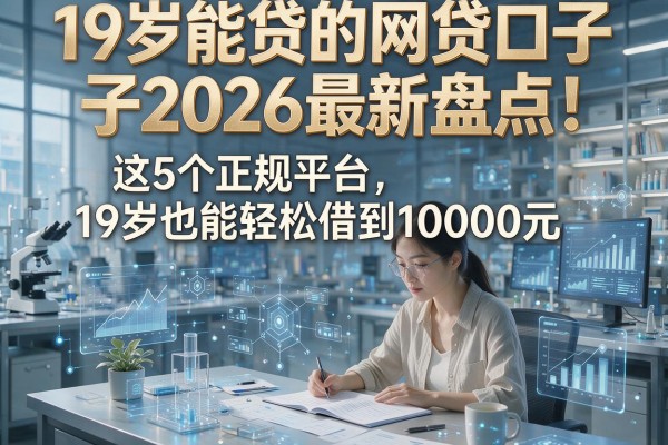 19岁能贷的网贷口子2026最新盘点!这5个正规平台,19岁也能轻松借到10000元