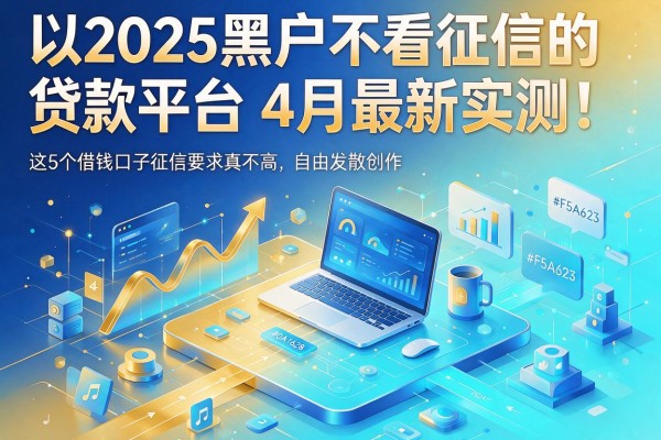 2025黑户不看征信的贷款平台4月最新实测!这5个借钱口子征信要求真不高