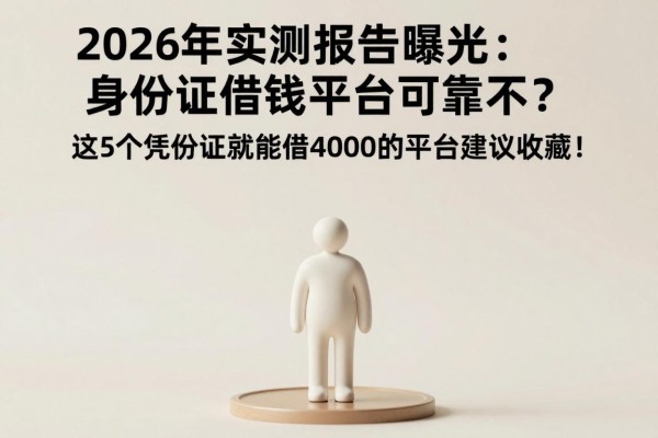 2026年实测报告曝光:身份证借钱平台可靠不?这5个凭身份证就能借4000的平台建议收藏!
