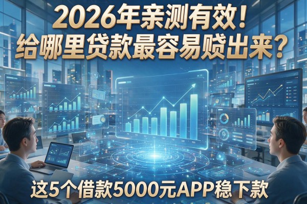 2026年亲测有效!给哪里贷款最容易贷出来?这5个借款5000元APP稳下款
