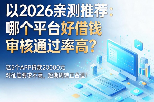 2026亲测推荐:哪个平台好借钱审核通过率高?这5个APP贷款20000元对征信要求不高,短期周转正合适!