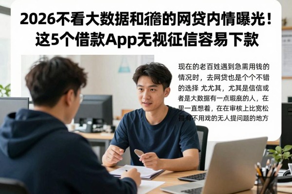 2026不看大数据和征信的网贷内情曝光！这5个借款app无视征信容易下款