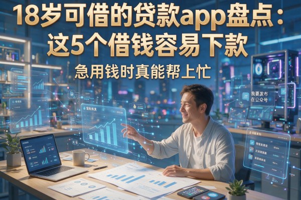 18岁可借的贷款app盘点:这5个借钱容易下款,急用钱时真能帮上忙