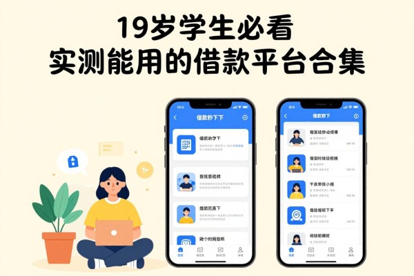 19岁学生必看！实测能用的借款平台合集，这5个网贷秒下软件亲测有效