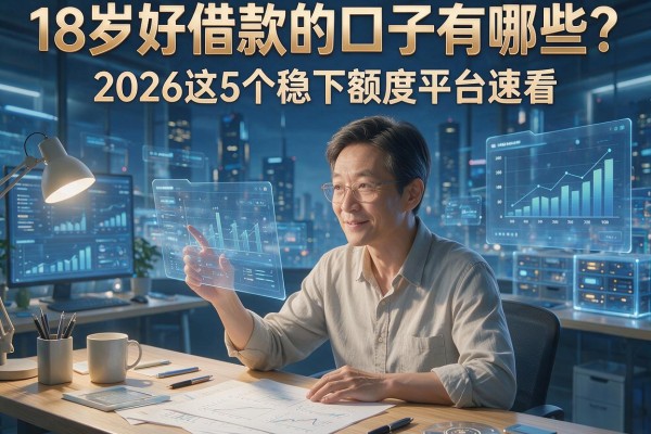 18岁好借款的口子有哪些?2026这5个稳下额度平台速看