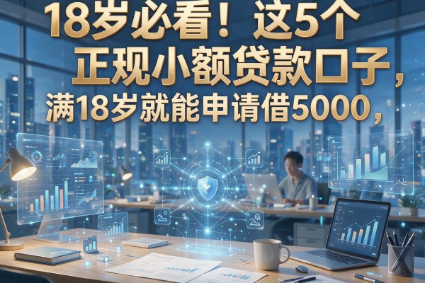 18岁必看!这5个正规小额贷款口子,满18岁就能申请借5000