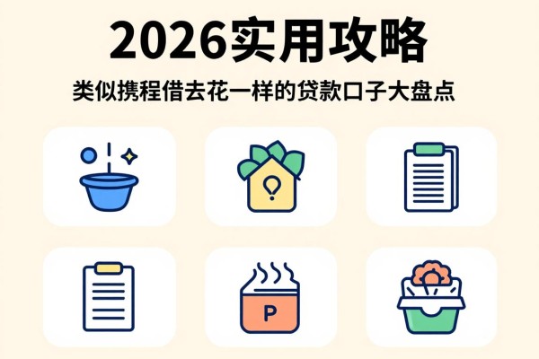 2026实用攻略!类似携程借去花一样的贷款口子大盘点,今日汇总不看征信借款1000元
