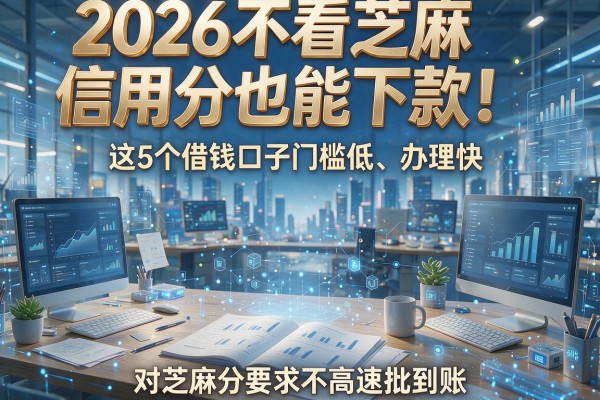 2026不看芝麻信用分也能下款!这5个借钱口子门槛低、办理快,对芝麻分要求不高速批到账