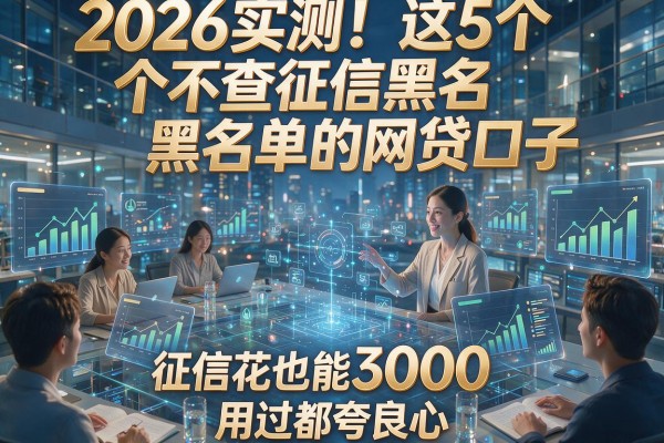 2026实测!这5个不查征信黑名单的网贷口子,征信花也能秒借3000,用过都夸良心