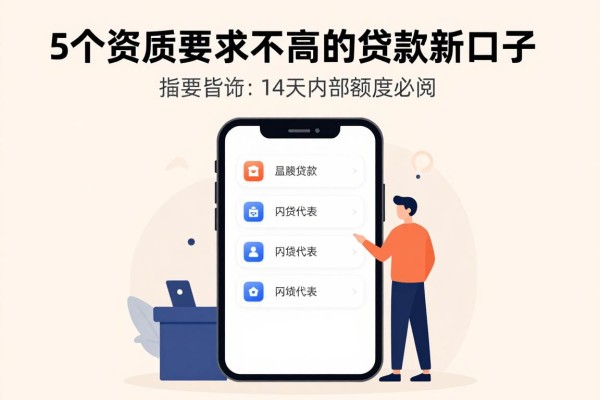 2026实测!5个资质要求不高的贷款新口子APP,14天内部额度必阅