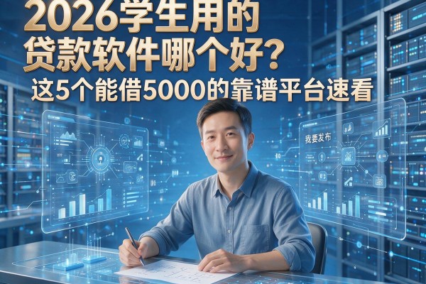 2026学生用的贷款软件哪个好?这5个能借5000的靠谱平台速看!