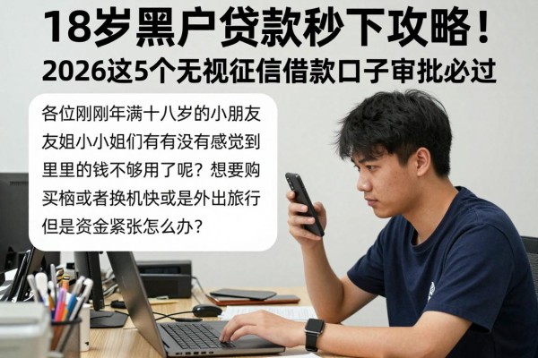 18岁黑户贷款秒下攻略!2026这5个无视征信借款口子审批必过