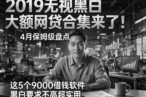 2019无视黑白大额网贷合集来了!4月保姆级盘点,这5个9000借钱软件黑白要求不高超实用