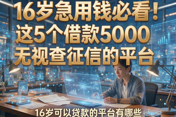16岁急用钱必看!这5个借款5000无视查征信的平台,16岁可以贷款的平台有哪些?