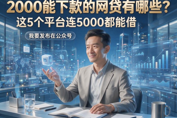 2000能下款的网贷有哪些？这5个平台连5000都能借