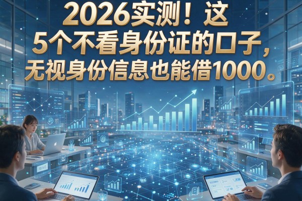 2026实测!这5个不看身份证的口子,无视身份信息也能借1000