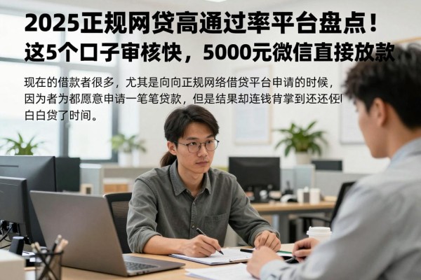 2025正规网贷高通过率平台盘点！这5个口子审核快，5000元微信直接放款