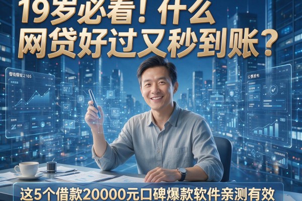 19岁必看!什么网贷好过又秒到账?这5个借款20000元口碑爆款软件亲测有效