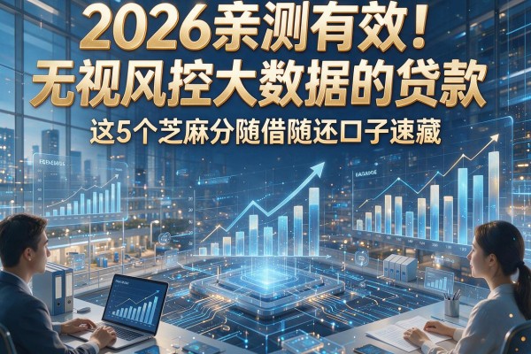 2026亲测有效!无视风控大数据的贷款,这5个芝麻分随借随还口子速藏
