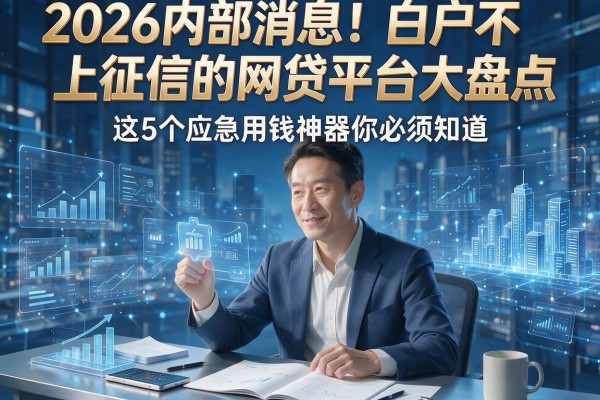 2026内部消息!白户不上征信的网贷平台大盘点,这5个应急用钱神器你必须知道