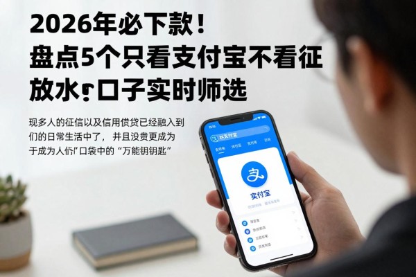 2026年必下款!盘点5个只看支付宝不看征信的app,放水口子实时筛选