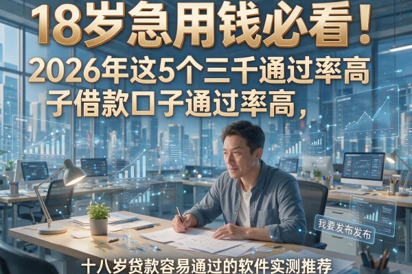 18岁急用钱必看!2026年这5个三千借款口子通过率高,十八岁贷款容易通过的软件实测推荐