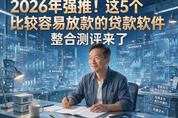 2026年强推!这5个比较容易放款的贷款软件,整合测评来了