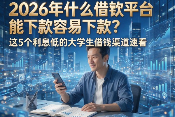 2026年什么借款平台能下款容易下款?这5个利息低的大学生借钱渠道速看!