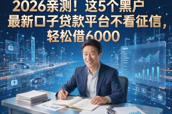 2026亲测!这5个黑户最新口子贷款平台不看征信,轻松借6000