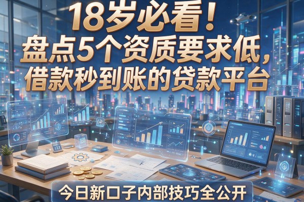 18岁必看！盘点5个资质要求低、借款秒到账的贷款平台，今日新口子内部技巧全公开
