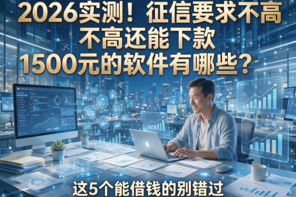 2026实测！征信要求不高还能下款1500元的软件有哪些？这5个能借钱的别错过