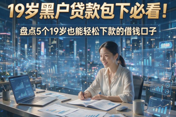 19岁黑户贷款包下必看!盘点5个19岁也能轻松下款的借钱口子