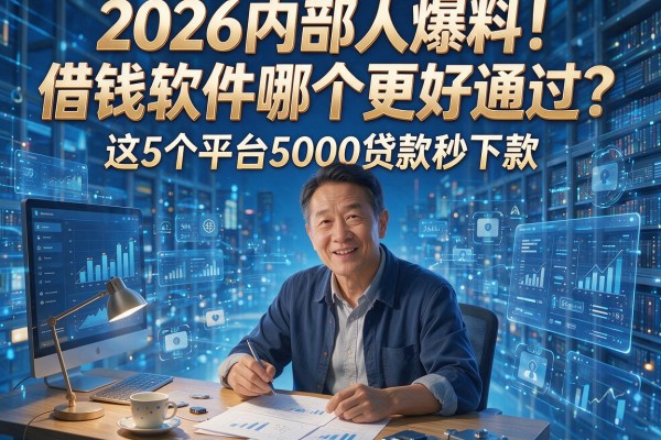 2026内部人爆料!借钱软件哪个更好通过?这5个平台5000贷款秒下款