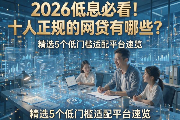2026低息必看！十大正规的网贷有哪些？精选5个低门槛适配平台速览