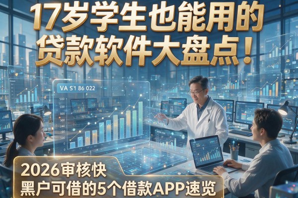 17岁学生也能用的贷款软件大盘点!2026审核快、黑户可借的5个借款APP速览